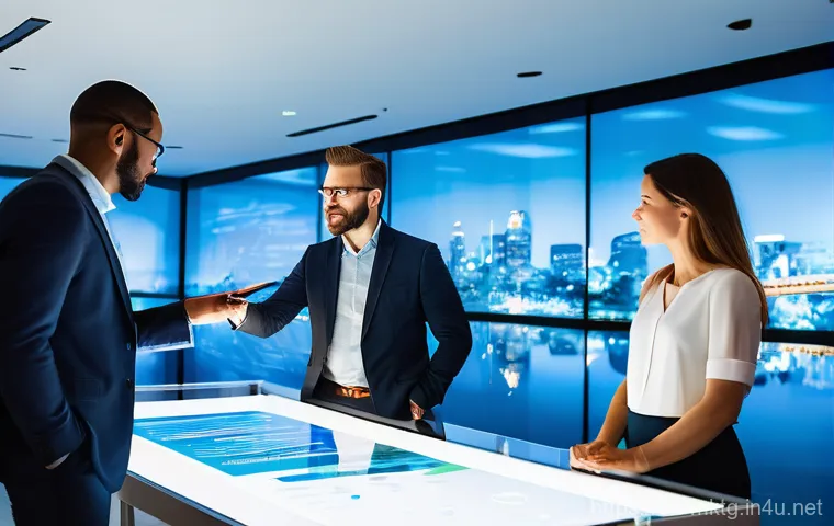마케팅관리사 자격증으로 인한 업무 생산성 향상 - **Strategic Visionaries Unveiling Future Plans**
    A diverse group of five marketing professionals...