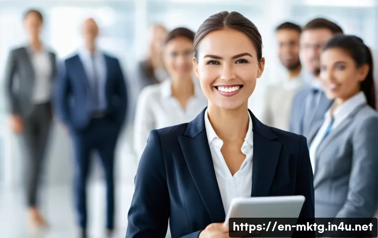 마케팅관리사 자격증과 기업 내 경력 개발 - **"Standing Out with Certification"**
    A diverse group of young to mid-career marketing professio...